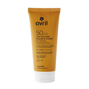 Avril BIO, Face & Body Sunscreen Lotion, SPF50/ Βιολογική Αντηλιακή Λοσιόν Προσώπου και Σώματος, SPF50, 100ml