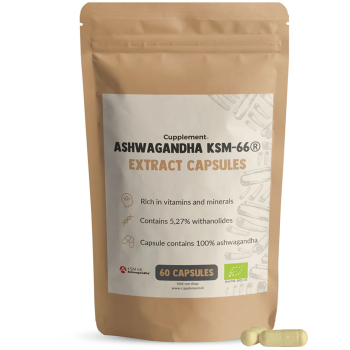 Cupplement, BIO Ashwagandha KSM-66, 60 Capsules