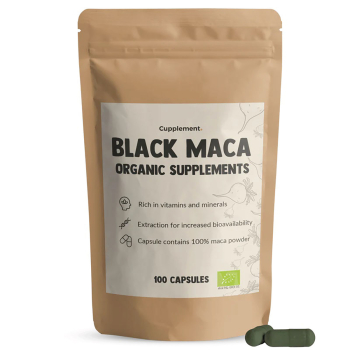 Cupplement, BIO Black Maca, 100 Capsules