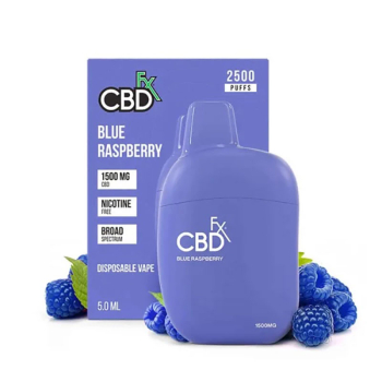 CBDfx, Vape Pen Blue Raspberry 1500mg, 5ml