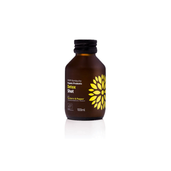 VIGO Kombucha, Wellness BIO Shot, DETOX, 100ml / Βιολογικό Ρόφημα Ευεξίας με Κουρκουμά & Μαύρο Πιπέρι, για Αποτοξίνωση 100μλ