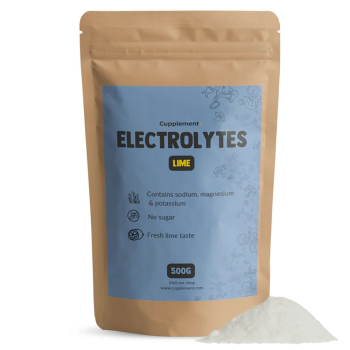 Cupplement, Electrolyte Powder, Lime Flavor, Sugar Free, 500g