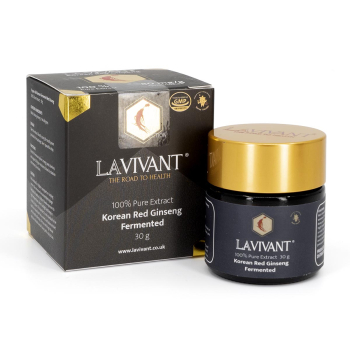 Lavivant, Korean Fermented Red Ginseng, 100% Pure Extract Paste, 80mg/g, 30g BLACK