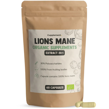 Cupplement, Organic Lions Mane Extract, 60 Capsules