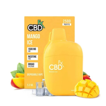 CBDfx, Vape Pen Mango Ice 1500mg, 5ml