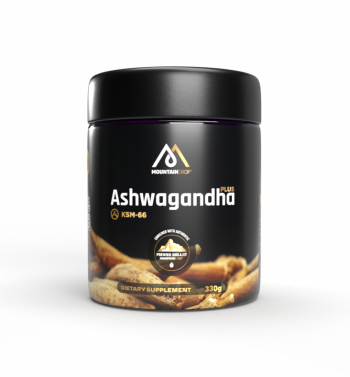 MountainDrop, Shilajit 25g Blend with Ashwagandha & Raw Chestnut Honey, 350g / Άλειμμα από Ακατέργαστο Μέλι Καστανιάς με Ασβαγκάντα & 25γρ Shilajit, 325γρ