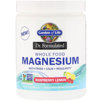 Garden of Life, Dr. Formulated Whole Food Magnesium, Raspberry Lemon, 198 grams 
