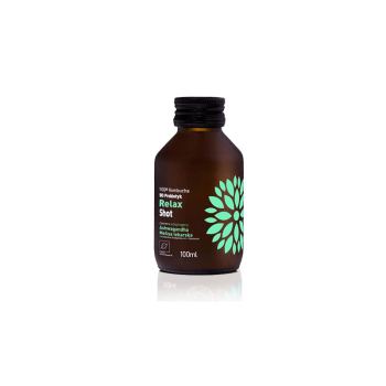 VIGO Kombucha, Wellness BIO Shot, RELAX, 100ml / Βιολογικό Ρόφημα Ευεξίας με Ασβαγκάντα & Μελισσόχορτο, 100μλ