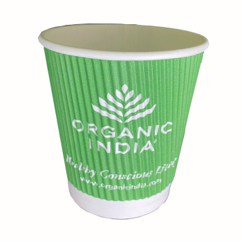 Organic India, BIO Ripple Paper Cup, 25 Pieces, 200ml 